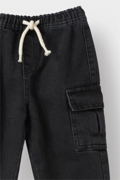 Beli Lastikli Jogger Fit Jean Pantolon Erkek Bebek