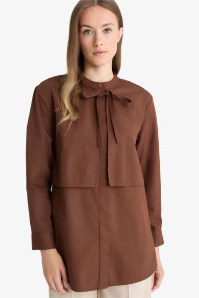 Relax Fıt Poplin Uzun Kollu Tunik