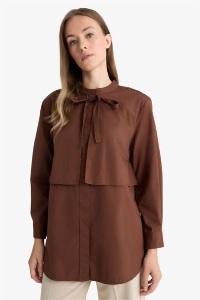 Relax Fıt Poplin Uzun Kollu Tunik