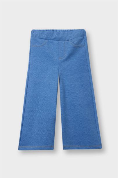 Pantalon style jean à jambes larges pour bébé fille