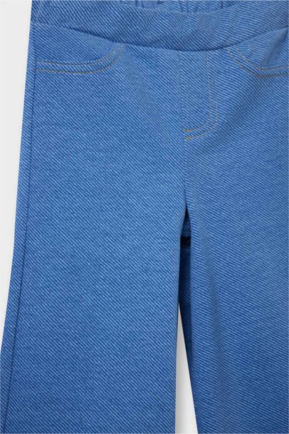 Pantalon style jean à jambes larges pour bébé fille