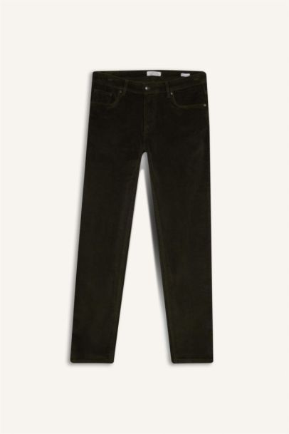 Regular Fit Velvet Trousers