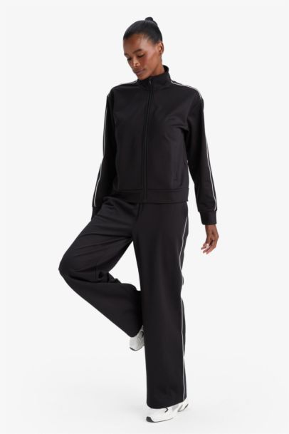 Pantalon de sport wide leg à bandes et poches intérieur doux de DeFactoFit