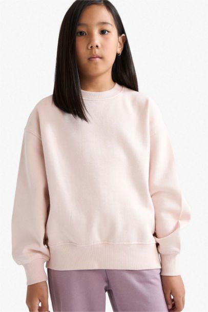 Девочка толстовка свободного кроя с мягким начесом