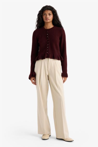 Regular Fit Crew Neck Knitwear Cardigan