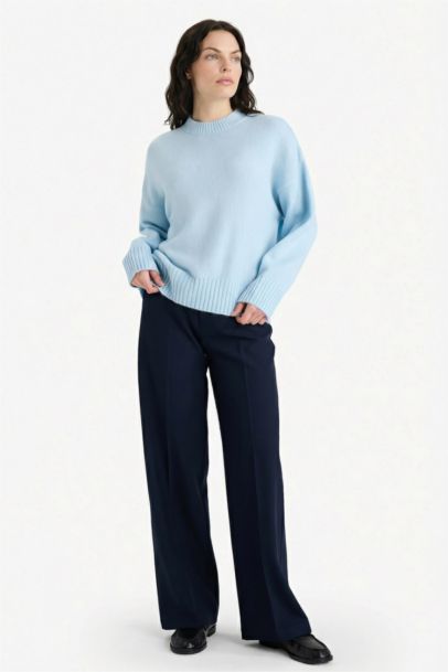 Pull en maille oversize à col rond