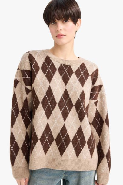 Relax Fit Crew Neck Knitwear Pullover