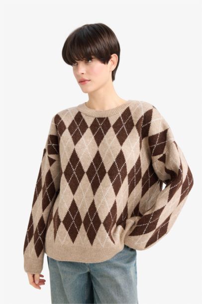 Relax Fit Crew Neck Knitwear Pullover