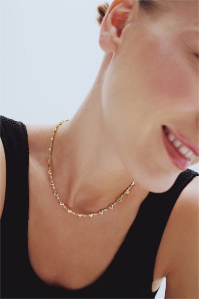 Reis x DeFacto Gold Plated Amore Shine Woman Necklace