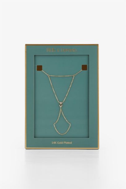 Reis x DeFacto 14 Ayar Altın Kaplama Triangolo Kadın Taşlı Gold Şahmeran