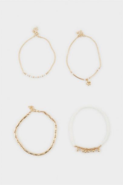 Woman 4 Piece Gold Bracelet