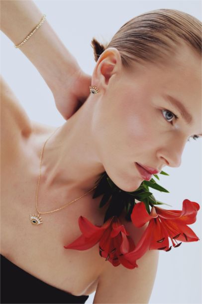 Reis x DeFacto 14 Ayar Altın Kaplama Luce Di Cubo Kadın Taşlı Gold Bileklik