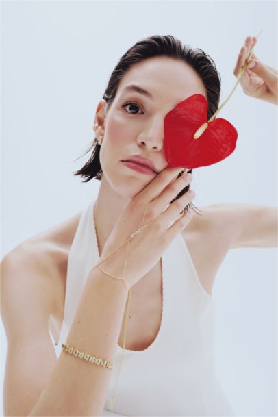 Reis x DeFacto 14 Ayar Altın Kaplama Queen Kadın Taşlı Gold Şahmeran