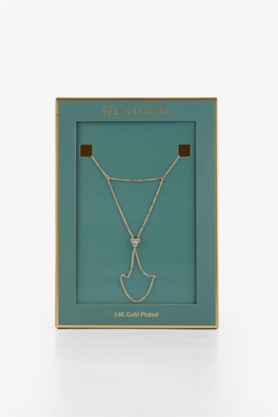 Reis x DeFacto 14 Ayar Altın Kaplama Kadın Triple Taşlı Gold Şahmeran