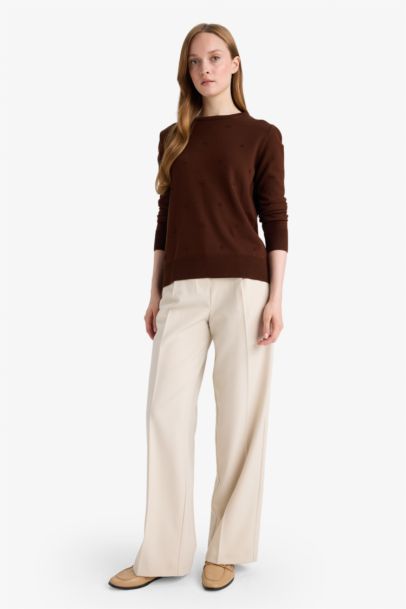 Regular Fit Crew Neck Knitwear Pullover