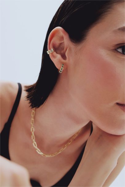 Lot de 2 Boucles d’oreilles en plaqué or 14K à pierres pour femme - Reis x DeFacto