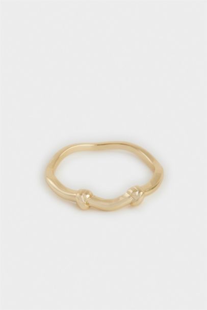Reis x DeFacto Gold Plated Pistacchio Glow 2 Piece Green Gold Ring
