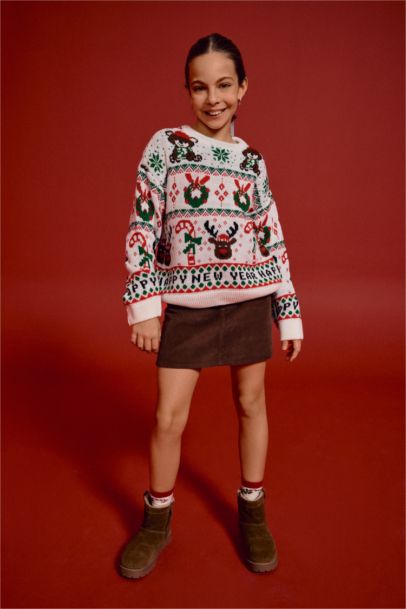 Girl Cotton Corduroy Skirt