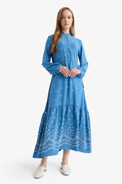 Regular Fit Printed Dress