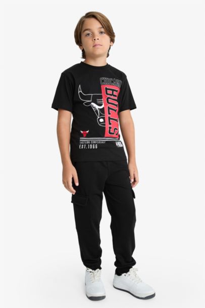 Boy Elastic Waist Cargo Sweatpants