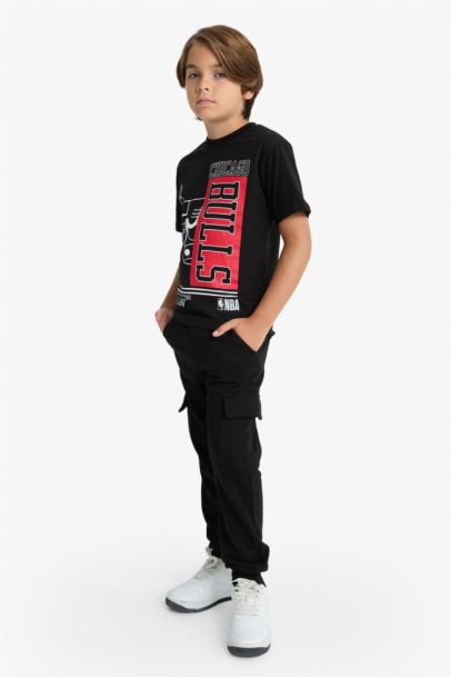 Boy Elastic Waist Cargo Sweatpants