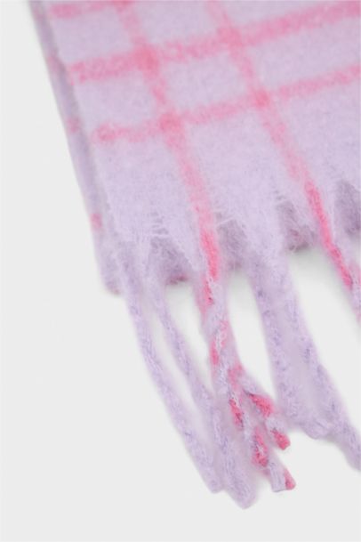 Girl Color Block Woven Neck Scarf