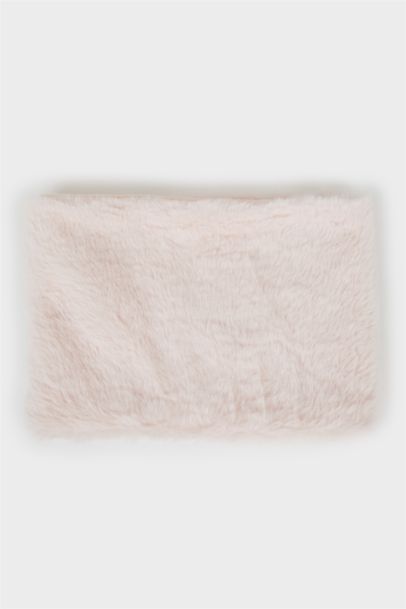 Girl Polar Fleece Lining Welsoft Plush Scarf