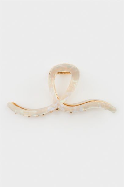 Woman Gold Latch Clasp with Mother-of-Pearl Pattern