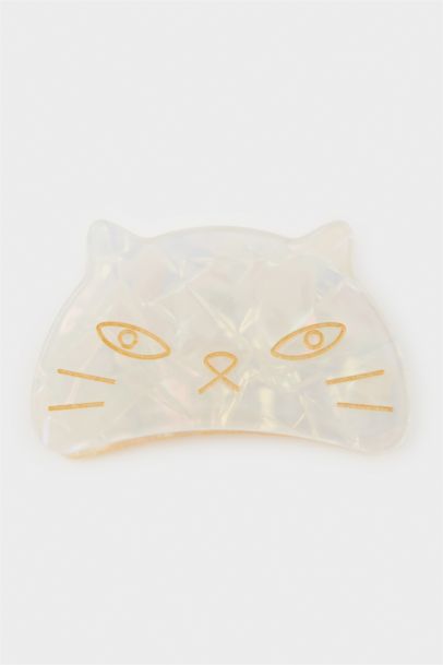 Woman Cat Latch Clasp