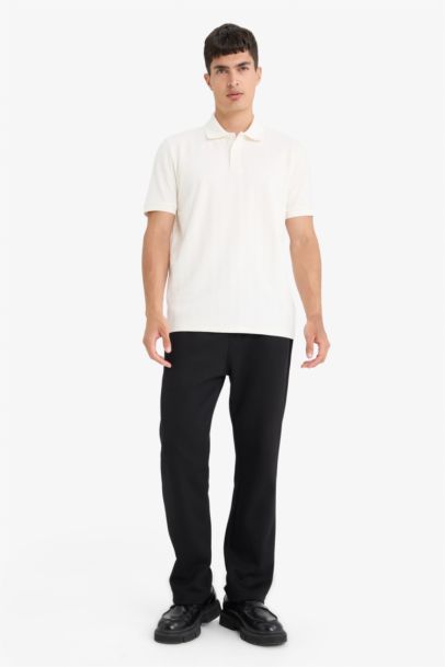 Knitwear Look Polo T-Shirt