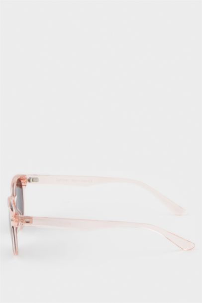 Yuvarlak Turuncu Plastik Çerçeve Siyah Cam Polarize Güneş Gözlüğü Kız Çocuk