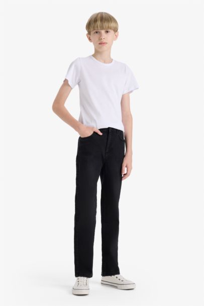 Boy Regular Fit Crew Neck Basic Blouse