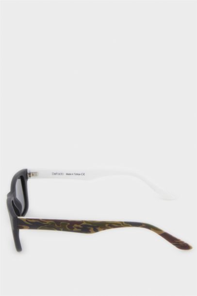 Yuvarlak Renkli Plastik Çerçeve Siyah Cam Polarize Güneş Gözlüğü Erkek Çocuk