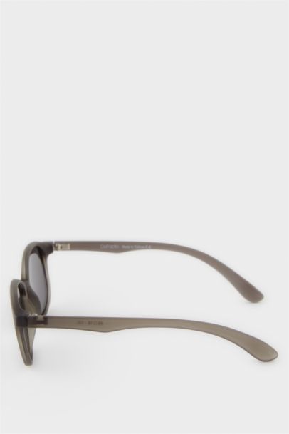 Yuvarlak Siyah Plastik Çerçeve Siyah Cam Polarize Güneş Gözlüğü Erkek Çocuk