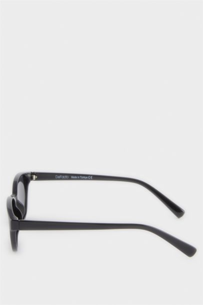 Yuvarlak Siyah Plastik Çerçeve Siyah Cam Polarize Güneş Gözlüğü Erkek Çocuk