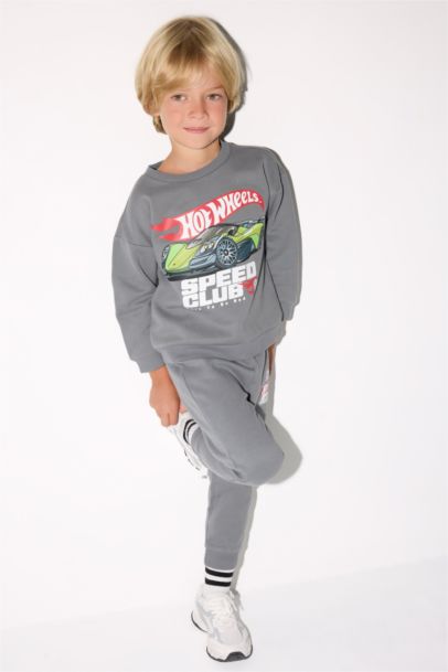 Ensemble Sweatshirt imprimé Hot Wheels et Jogging pour bébé garçon