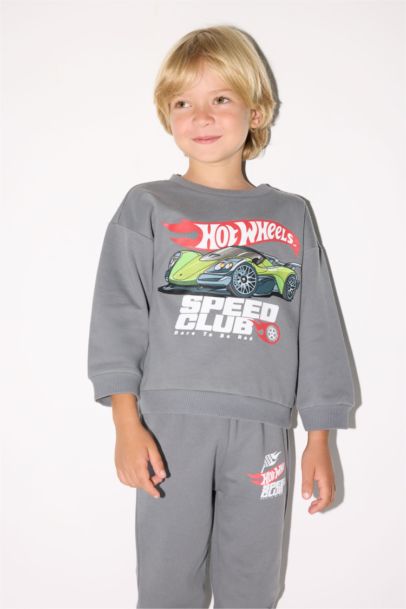 Ensemble Sweatshirt imprimé Hot Wheels et Jogging pour bébé garçon