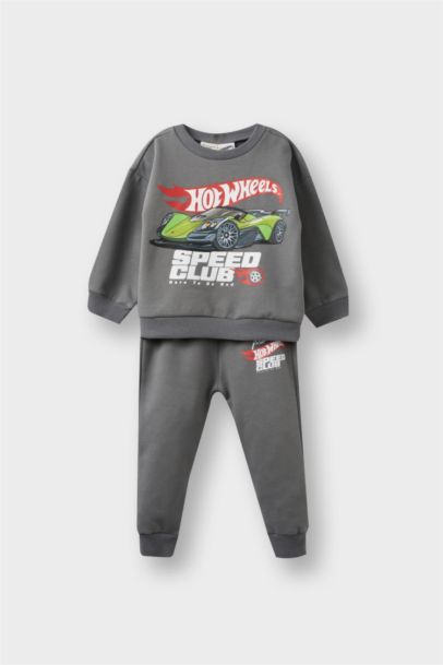 Ensemble Sweatshirt imprimé Hot Wheels et Jogging pour bébé garçon