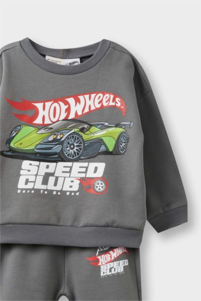 Ensemble Sweatshirt imprimé Hot Wheels et Jogging pour bébé garçon