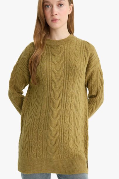 Relax Fit Knitwear Crew Neck Tunic