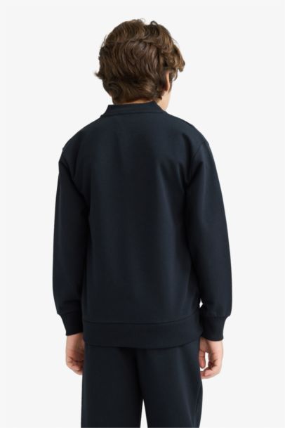 جاكيت بومبر قماش خفيف قصة عادية بياخة كوليج