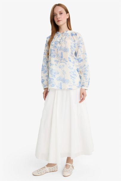 A Kesim Vual Maxi Etek