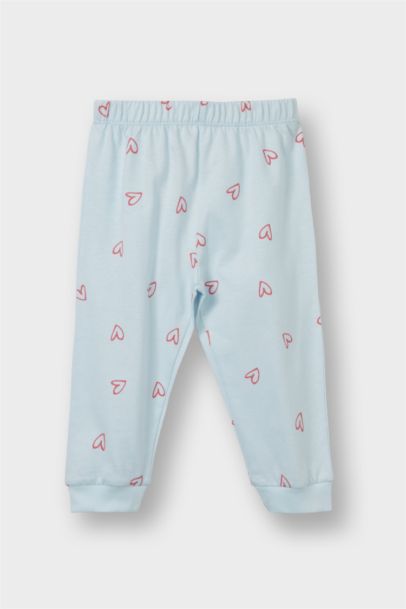 %100 Pamuklu Dısney Mıckey & Mınnıe Beli Lastikli Pijama Takımı Kız Bebek