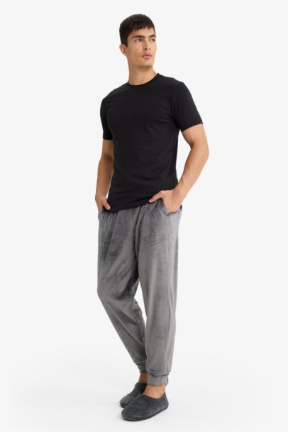 Pantalon de Pyjama en velours côtelé avec poches Coupe régulière