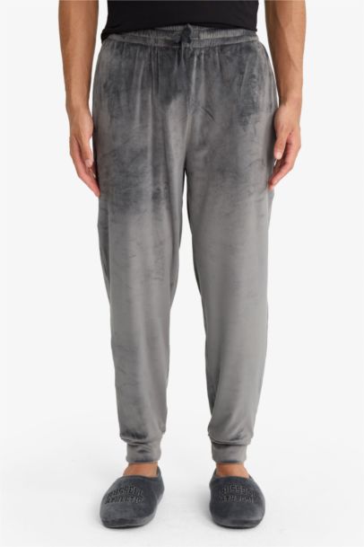 Pantalon de Pyjama en velours côtelé avec poches Coupe régulière