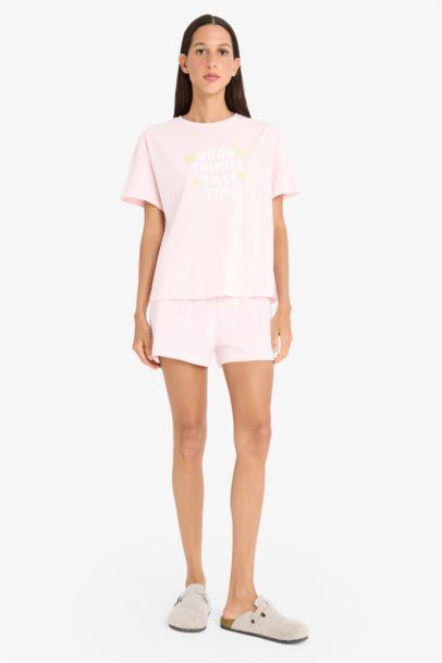 Fall in Love Top Bottom 2 Piece Pajama Set