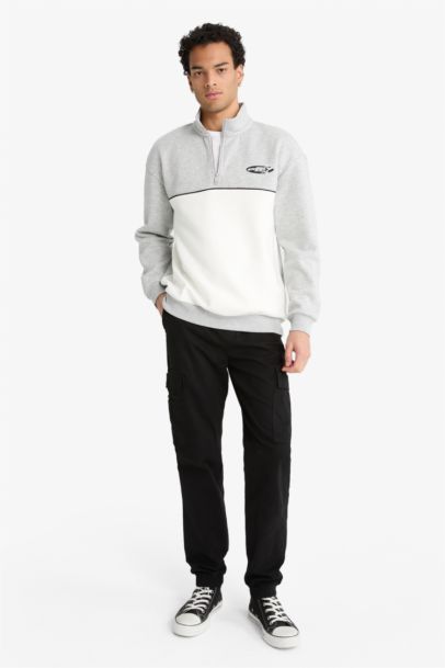 Regular Fit Beli Bağcıklı Kargo Cepli Jogger Pantolon