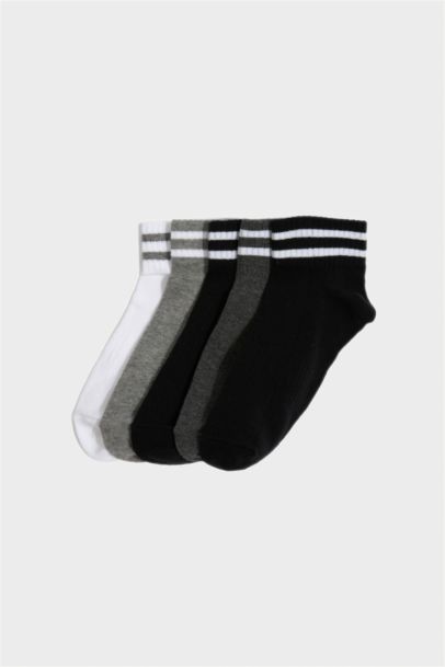 Boy Basic 5 Piece Cotton Short Socks