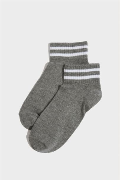 Boy Basic 5 Piece Cotton Short Socks