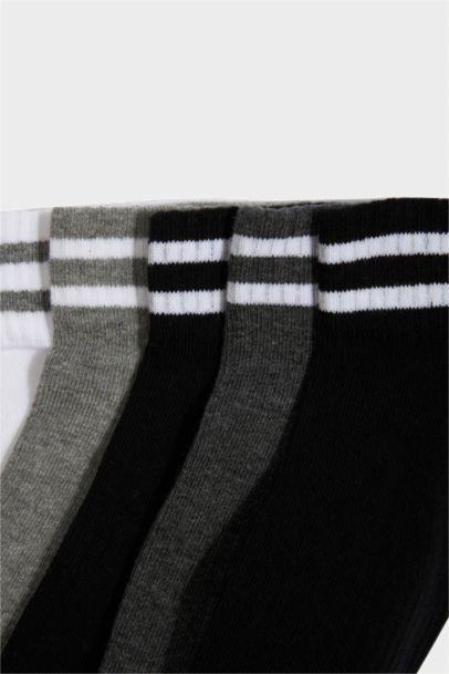 Boy Basic 5 Piece Cotton Short Socks